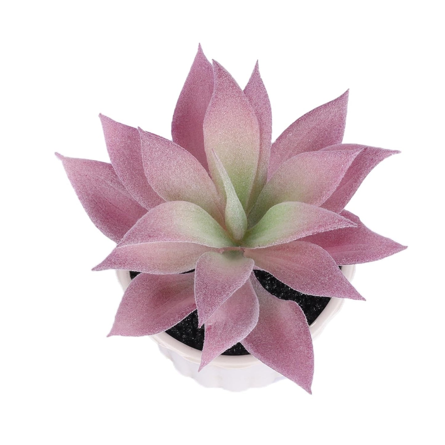 Kuber Industries Artificial Plants for Home D�cor|Natural Looking Indoor Fake Plants with Pot|Artificial Flowers for Decoration-Pack of 6 (Lavender)