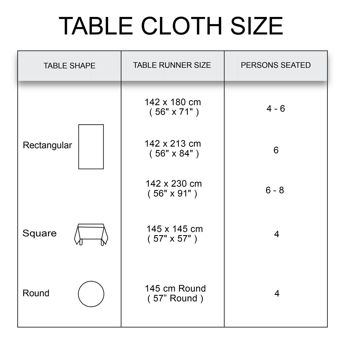 Encasa Homes table cloth - Outdoor dining experience