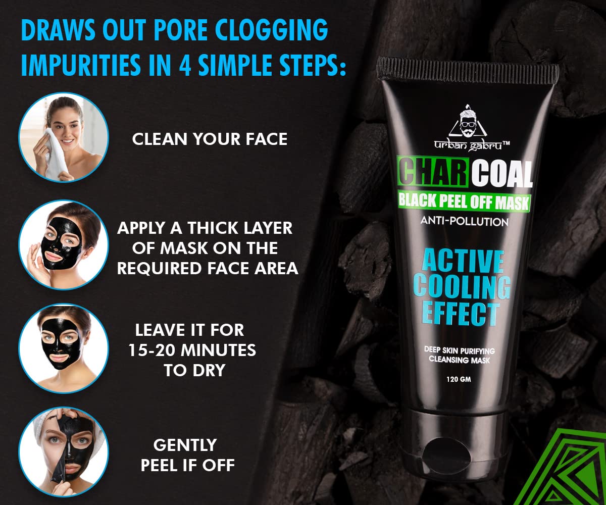 Urban Gabru peel off mask - quick 15-minute skin detox