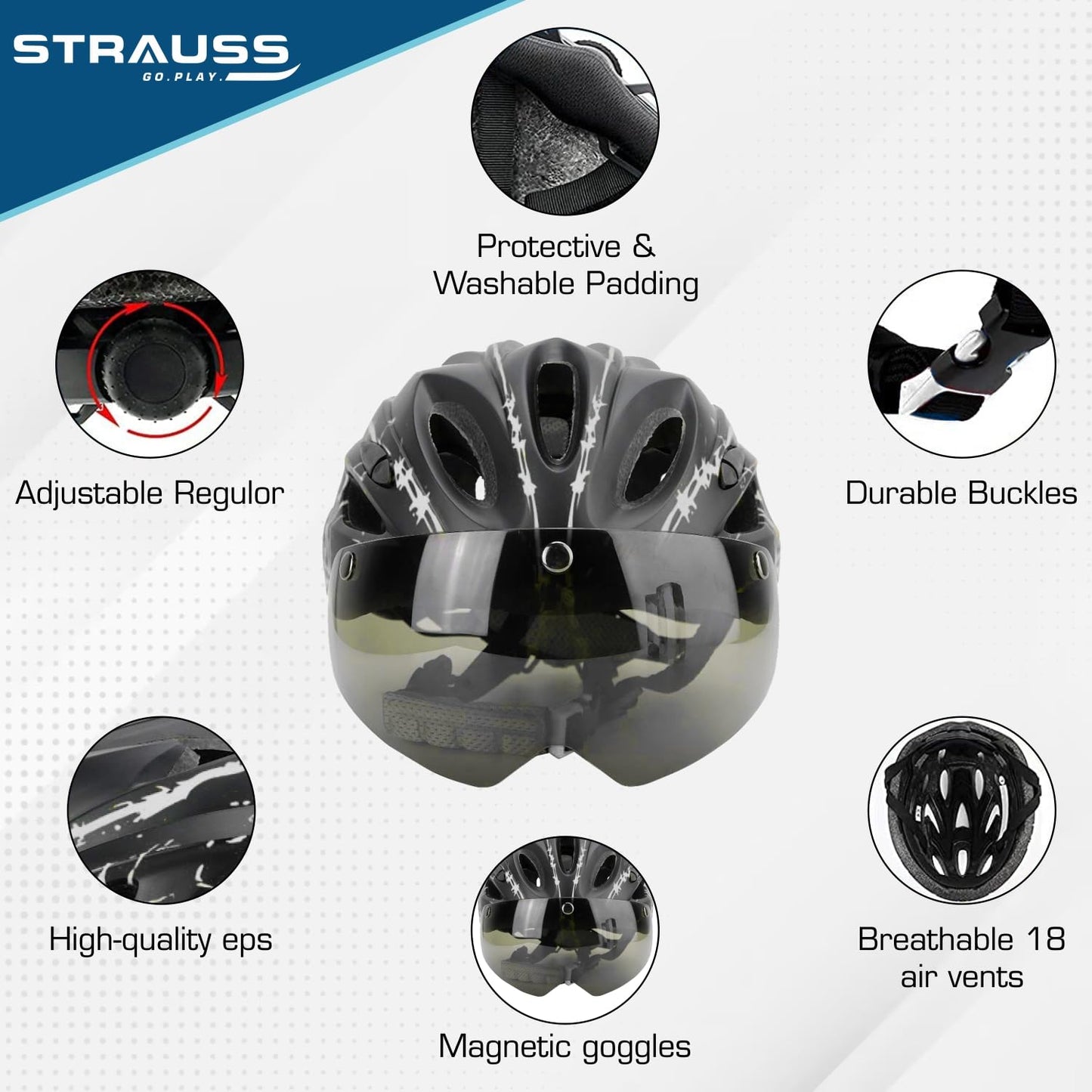 Strauss Cycling Helmet - Mountain Biking