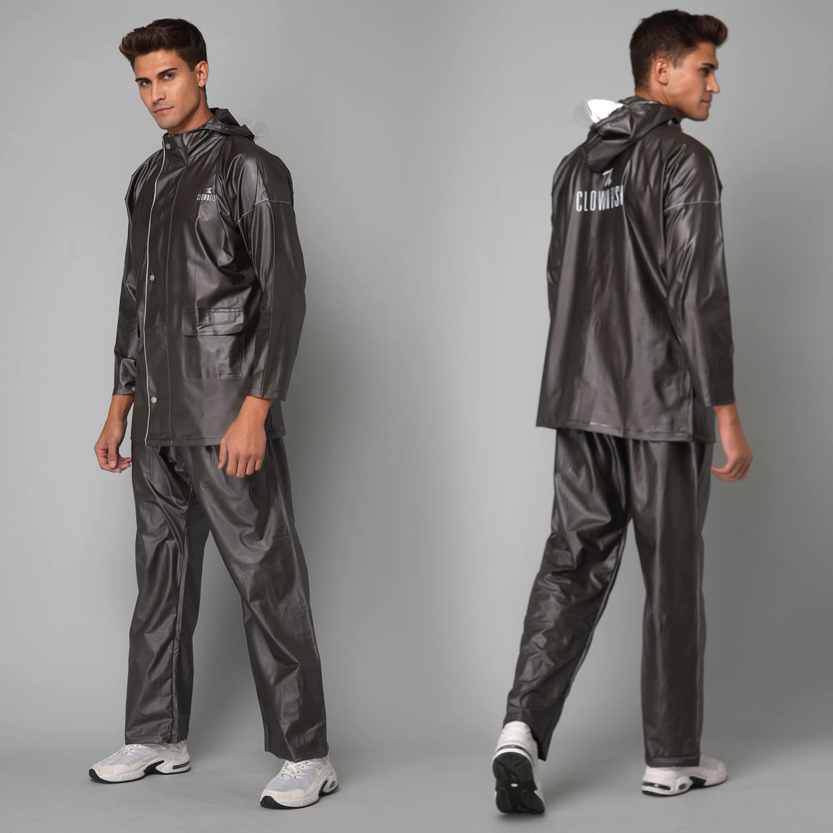 Clownfish Men's Waterproof Raincoat - Night Travel Use