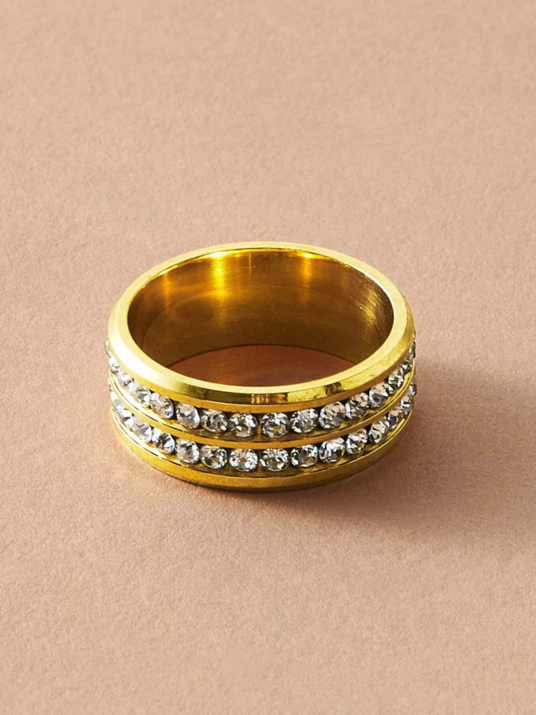 Yellow Chimes Studded Ring - Birthday Jewelry for Him or Her