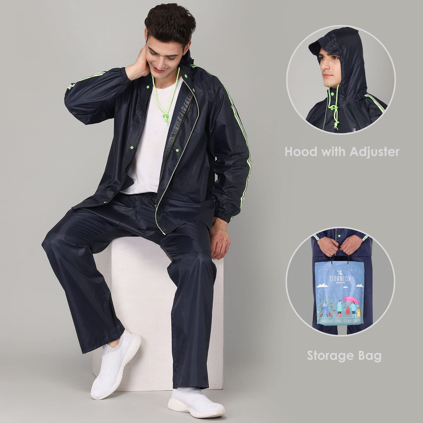 Clownfish Bruce Raincoat - Ideal for Hiking Adventures