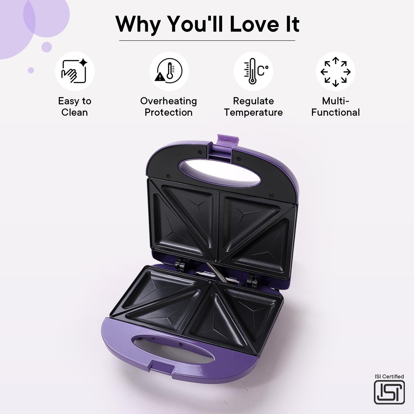 FUMATO Presswich Sandwich Maker - Delicious Toasted Bread