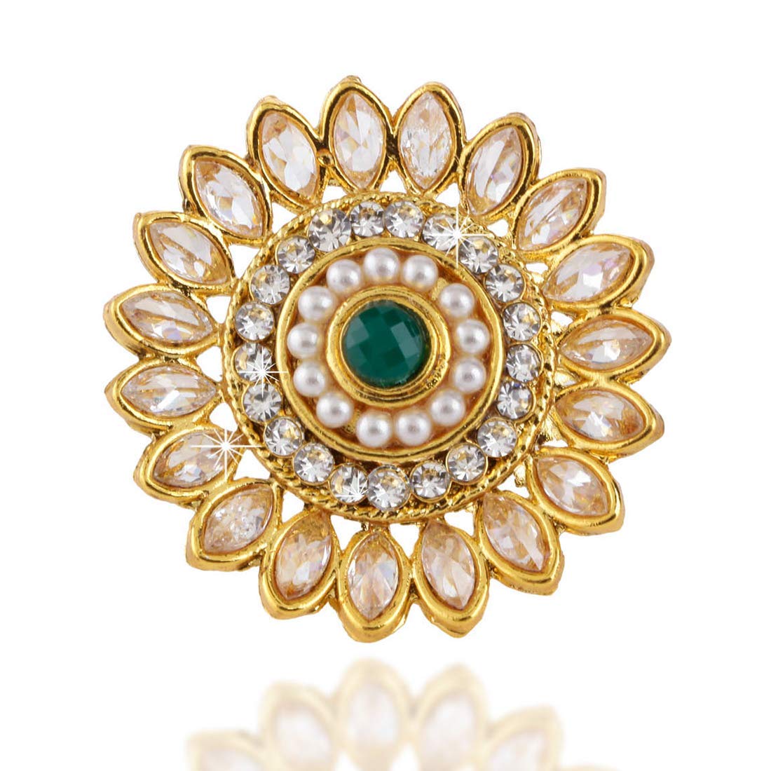 Kairangi unique floral shaped ring - statement accessory for women