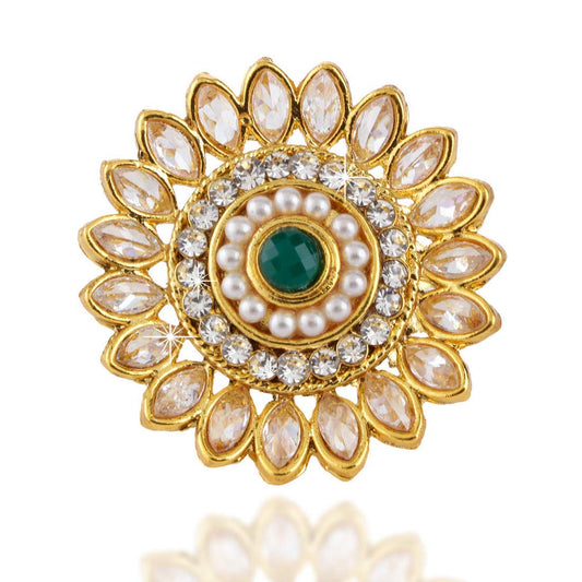 Kairangi unique floral shaped ring - statement accessory for women