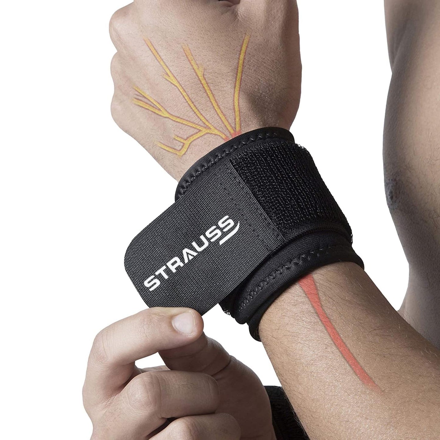 Strauss knee support wrap - pain relief in fitness