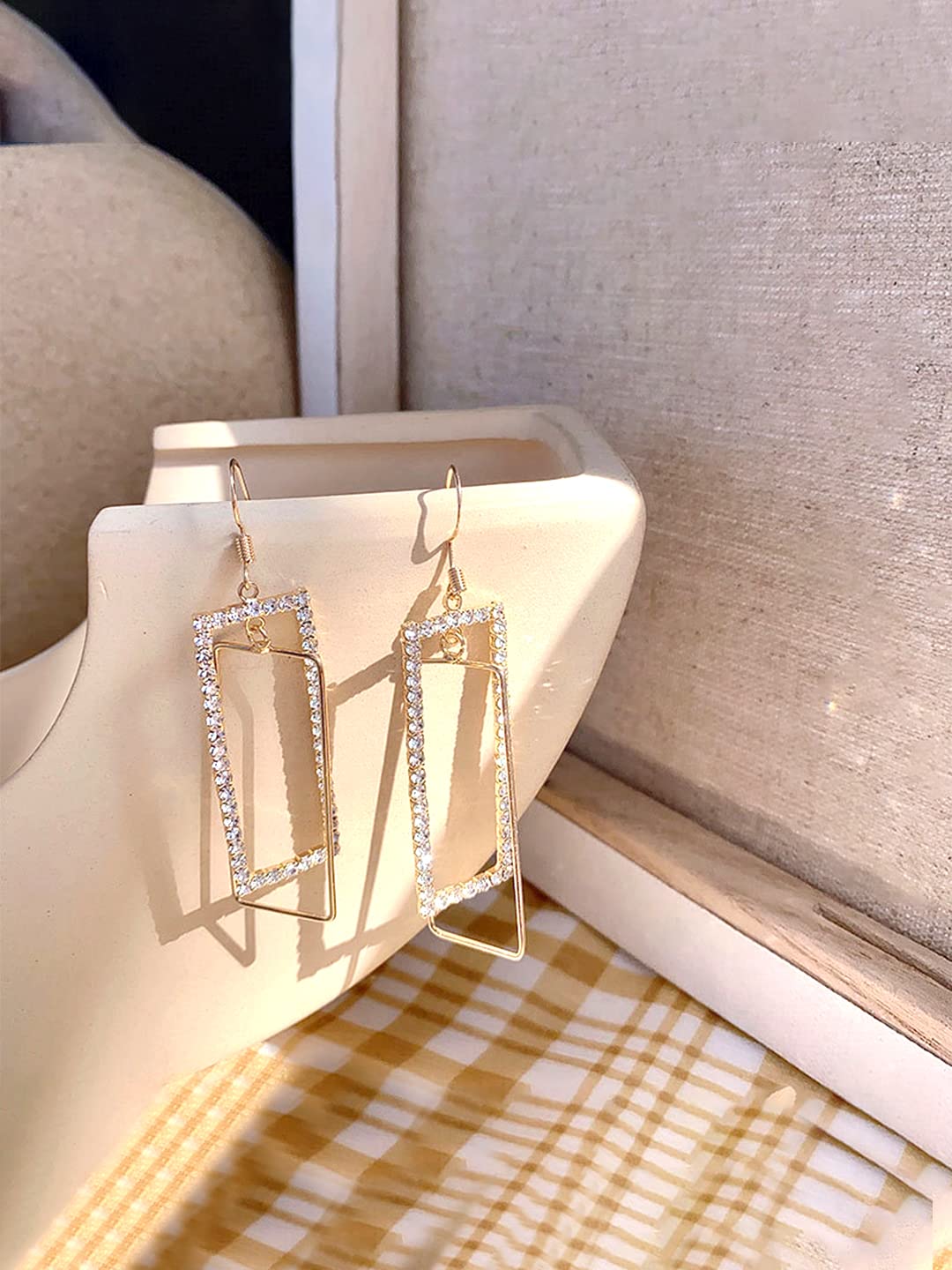 Yellow Chimes Pearl Dangler Earrings - Trendy jewelry for anniversaries