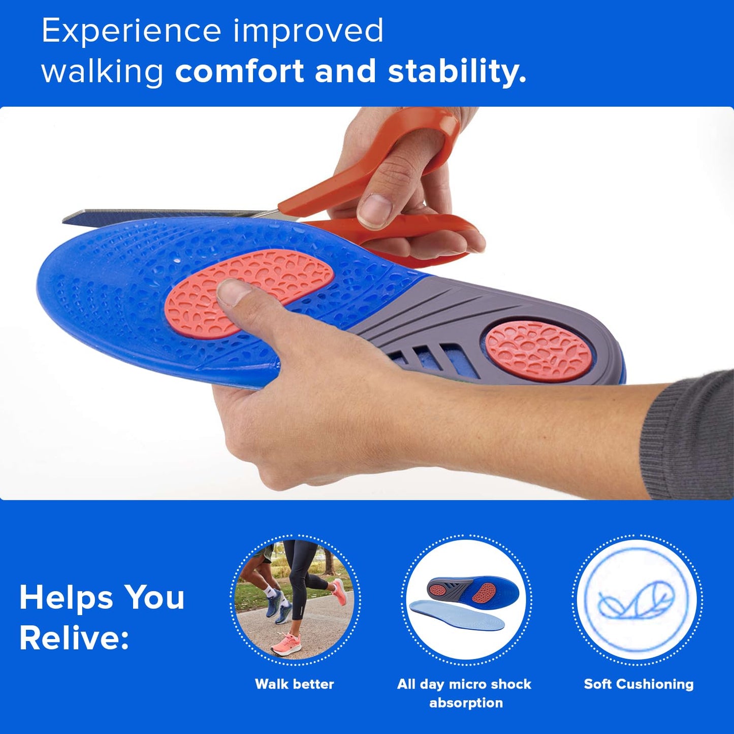 Dr Foot insoles - Small size for versatility