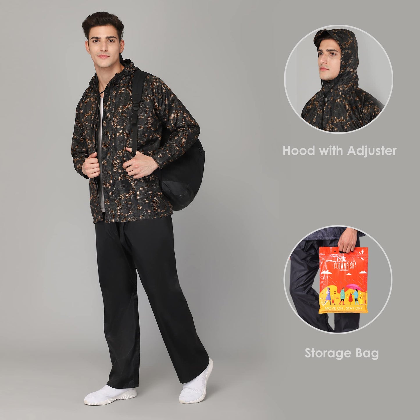 Clownfish men's rainwear - commuting in rain