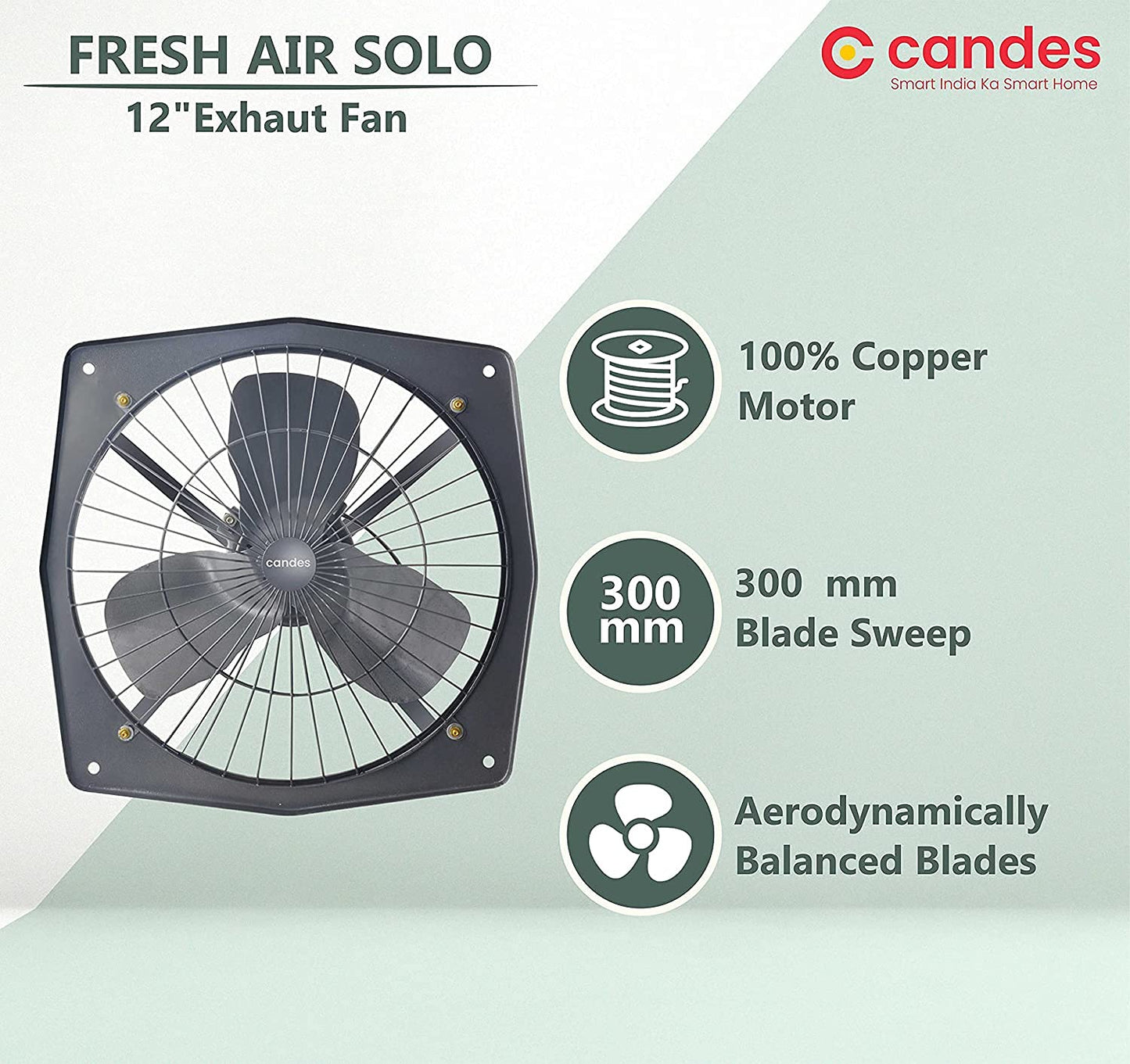 Candes exhaust fan - Easy installation in windows