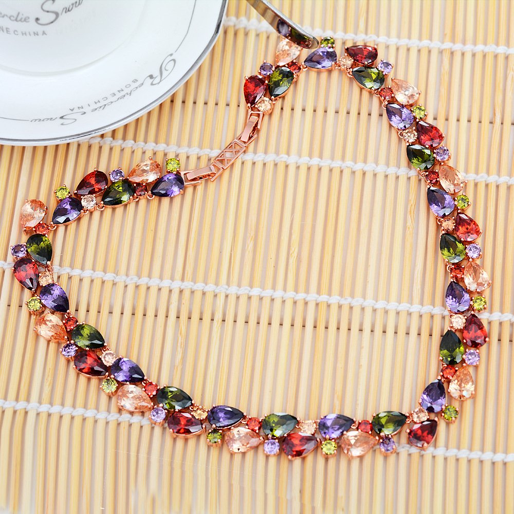 Yellow Chimes Exclusive Swiss Zircon Set - vibrant colors