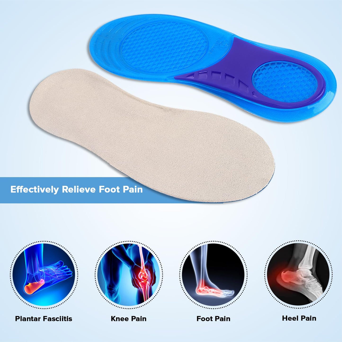 Dr Foot energizing gel insoles - casual footwear