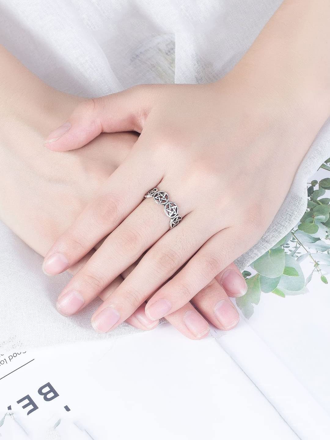 Yellow Chimes adjustable stainless steel ring - fashion accessory for all