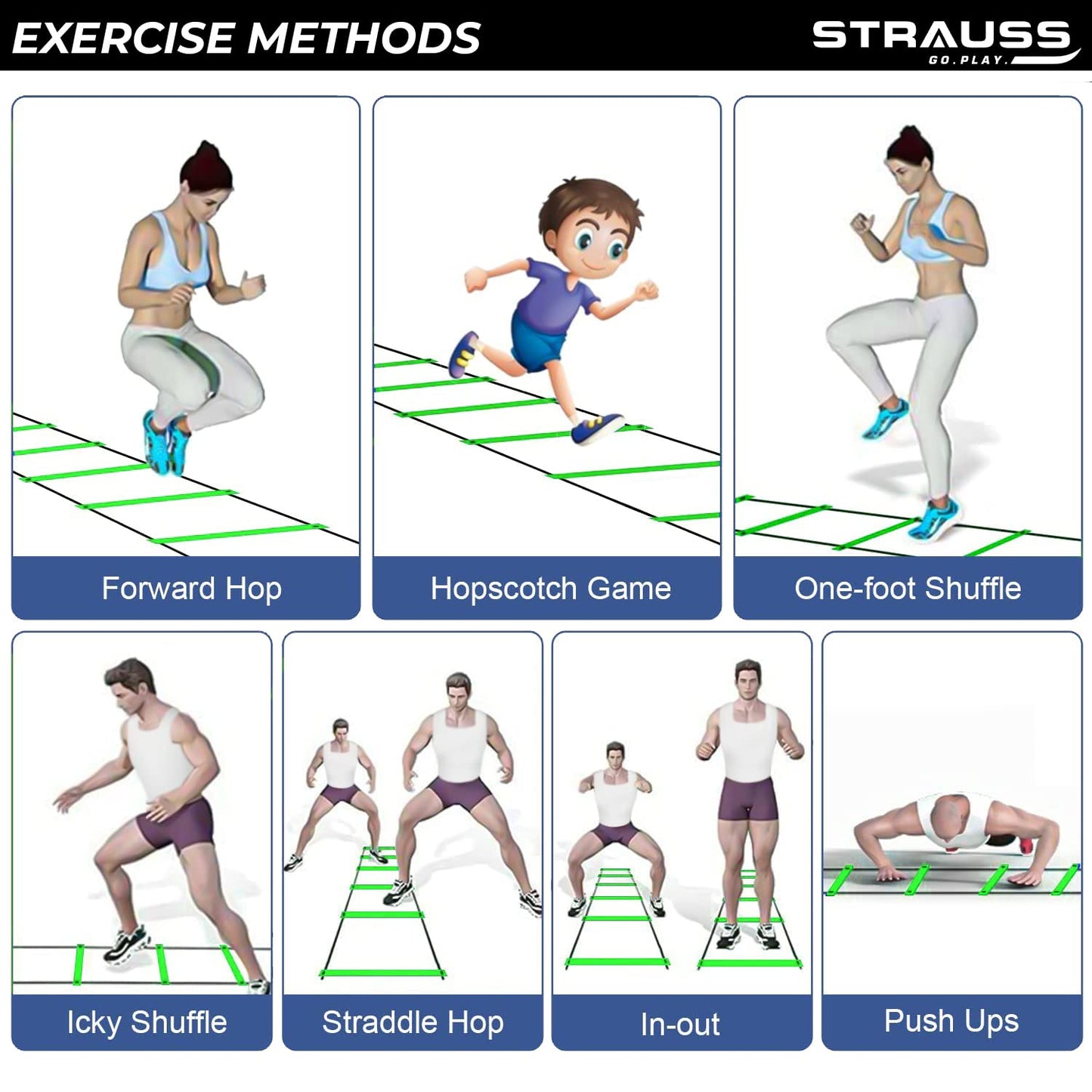 Strauss speed training ladder - home workout tool