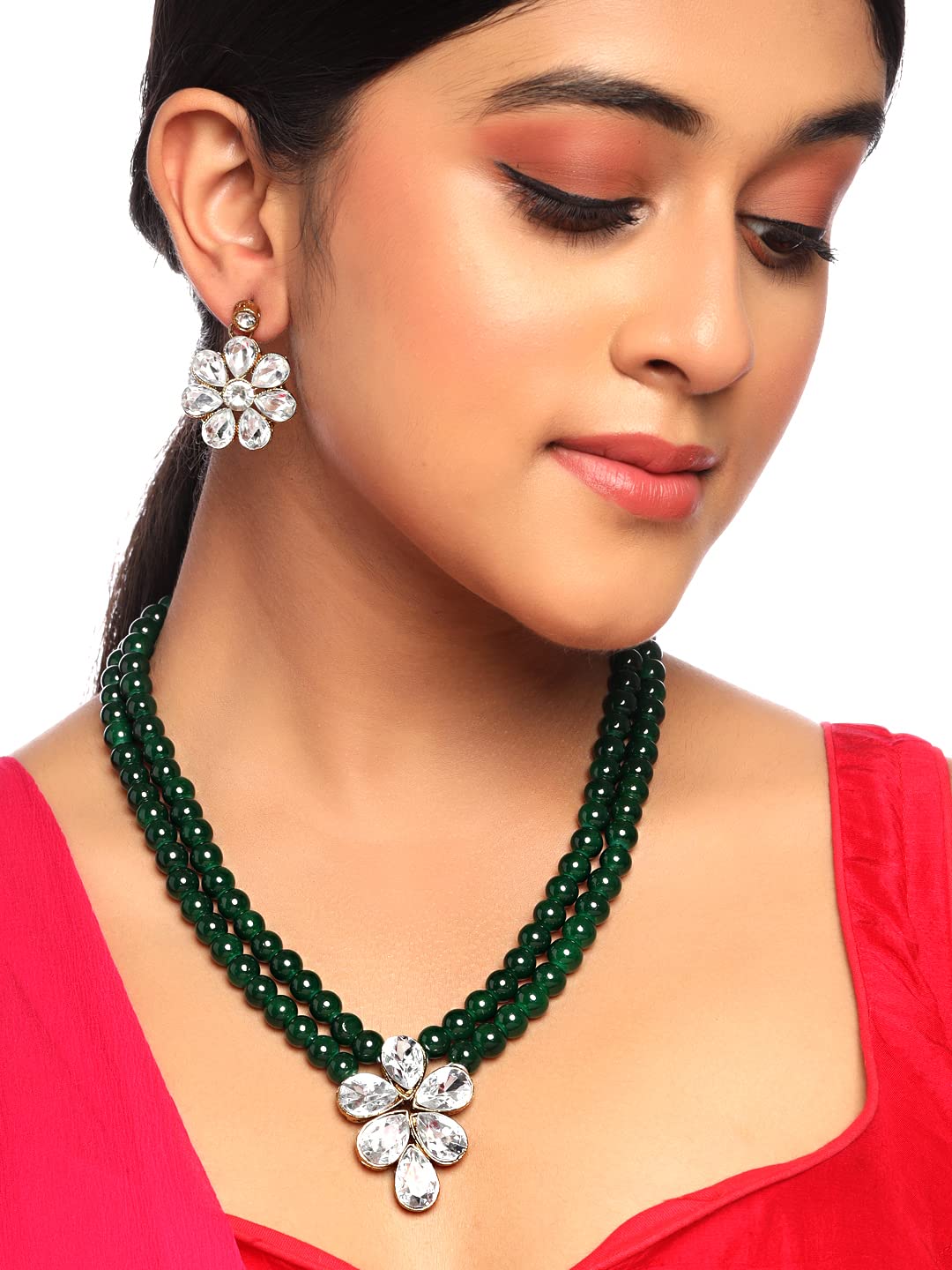 Yellow Chimes gold plated necklace - Stylish festival wear
