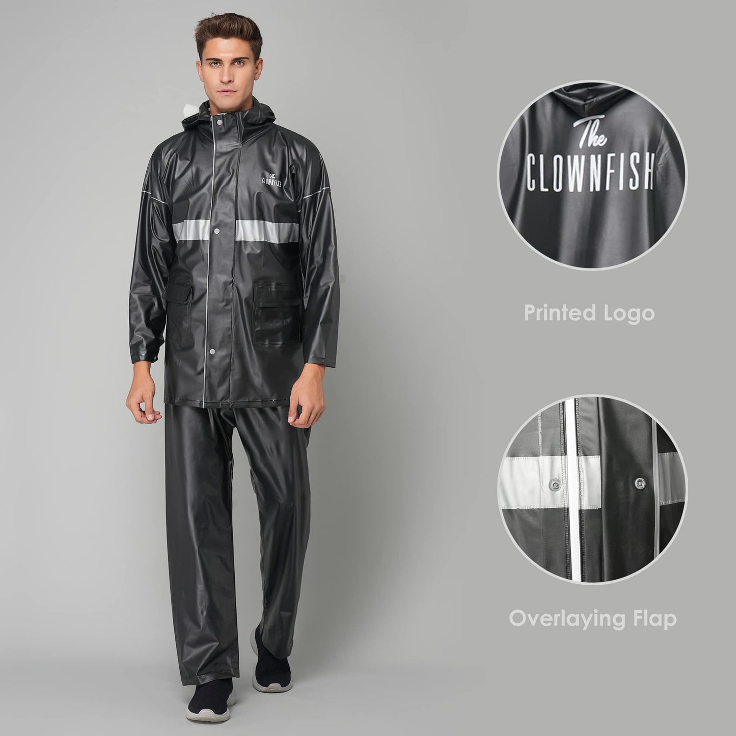 Clownfish Reversible Raincoat - Biking safety gear