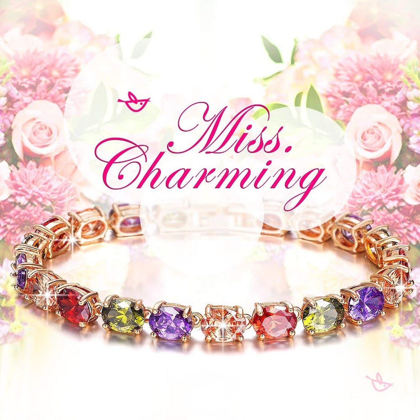 Yellow Chimes crystal bracelet - anniversary gift for her
