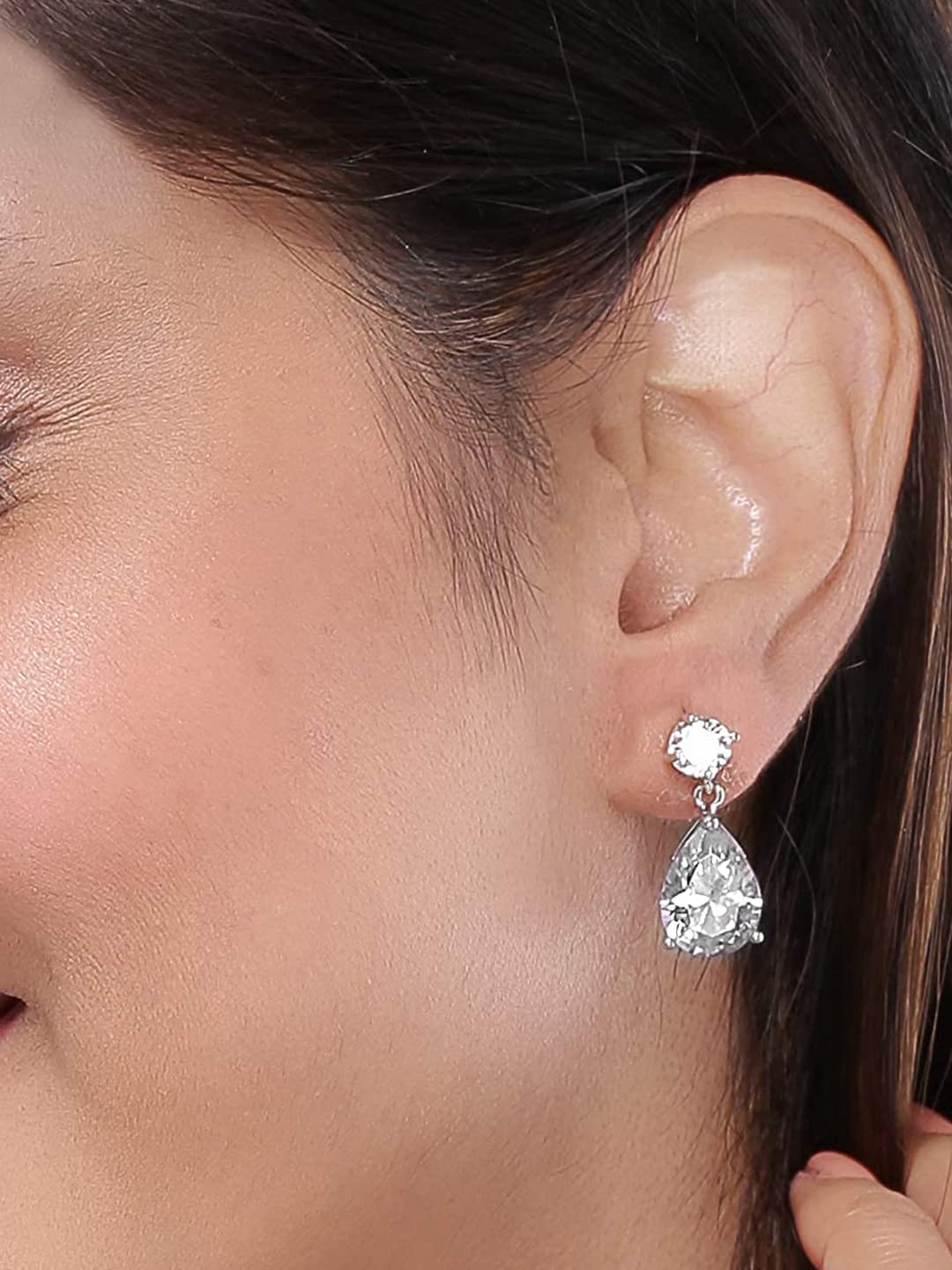 Yellow Chimes silver drop earrings - Ideal birthday gift