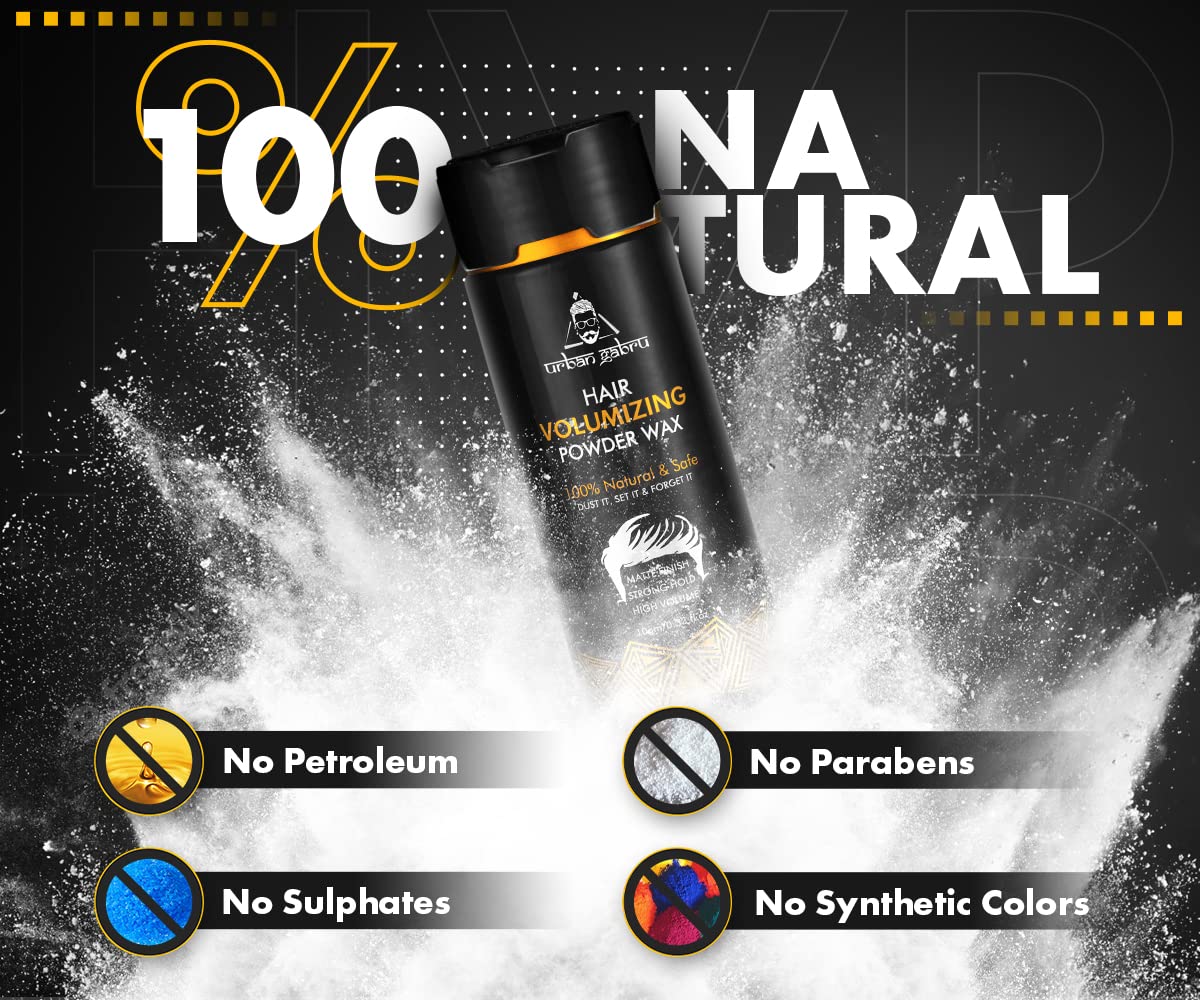 Urban Gabru Hair Volumizing Powder - After styling