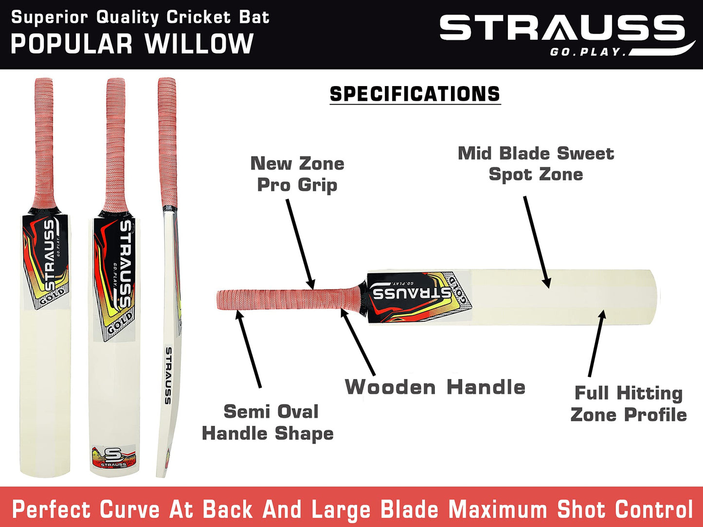 Strauss Cricket Kit - Ready to Play Soft Ball Cricket