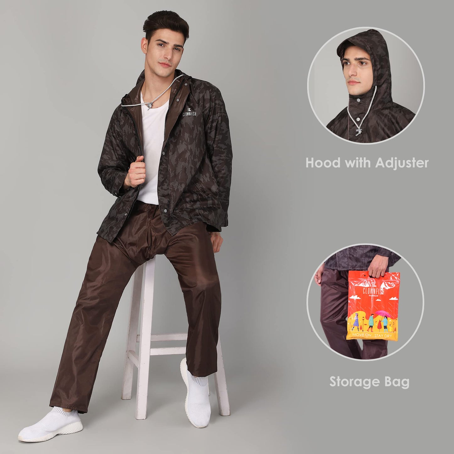 Clownfish reversible raincoat - Easy storage for adventures