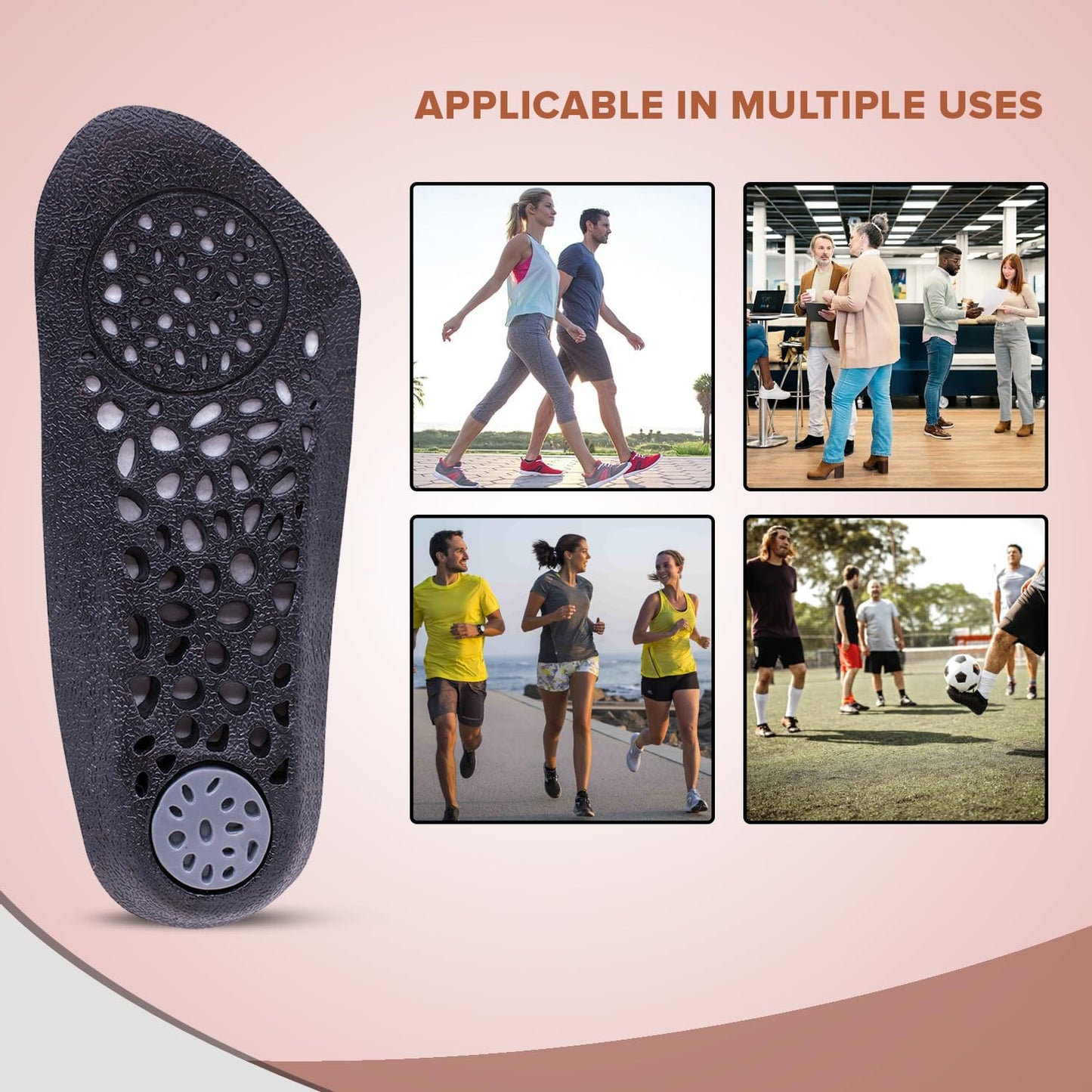 Dr Foot TRI Comfort Insoles - Ideal for casual shoes