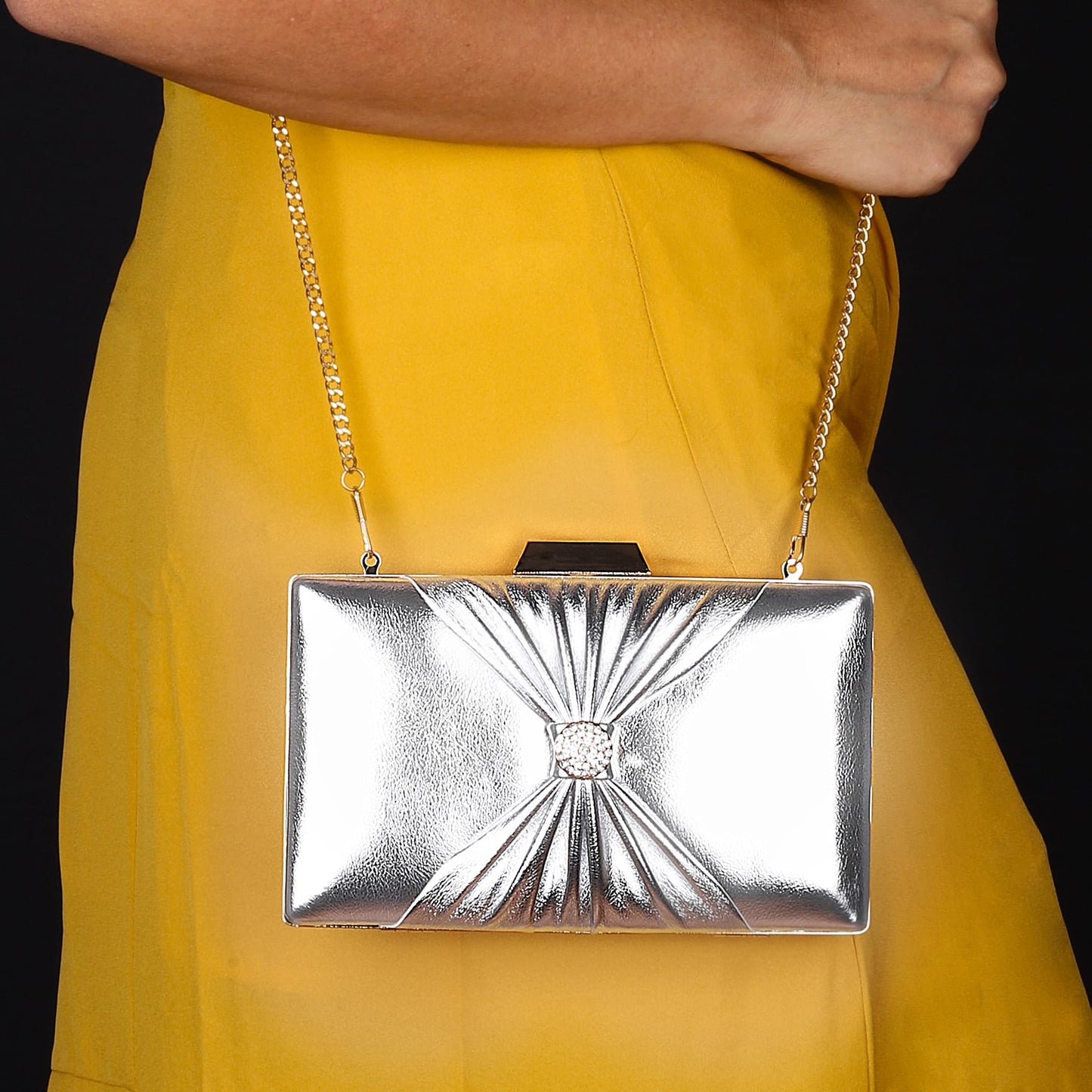 Clownfish women's faux leather clutch - casual outings