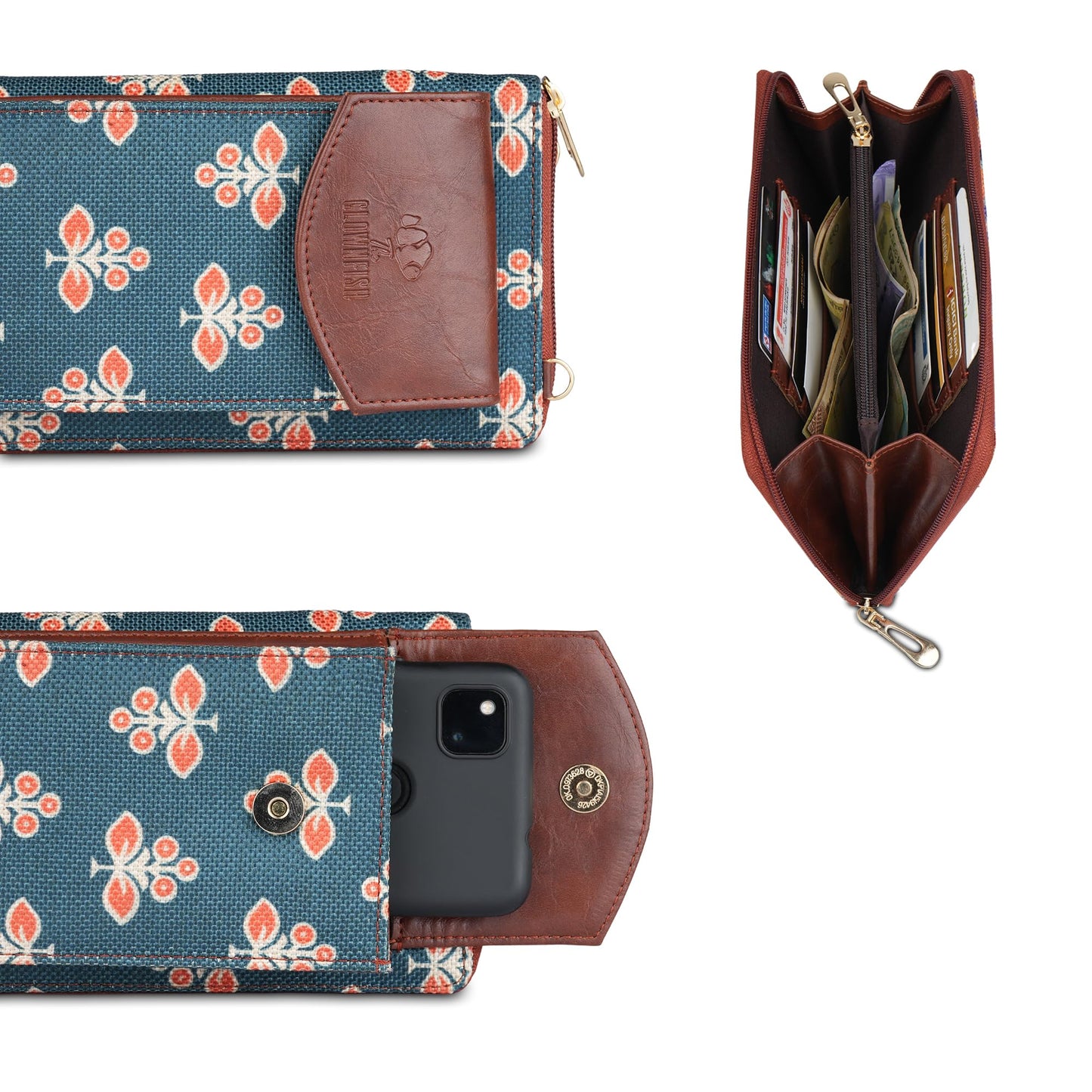 Clownfish Fashionista Sling Bag - Convenient mobile pocket