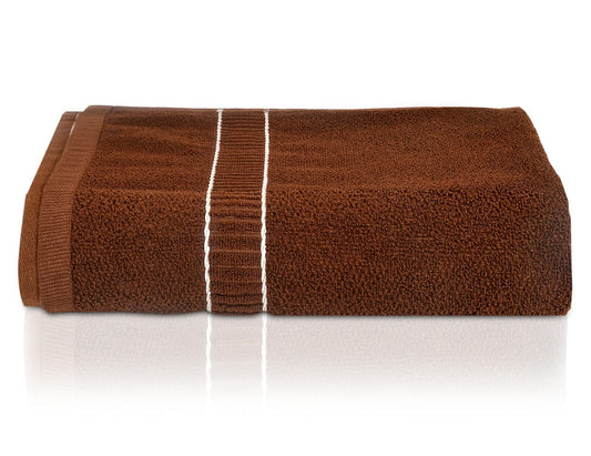 Soft Cotton Bath Towel - Luxurious, Durable, Lightweight | 30"x60" | Dark Brown | Machine Washable