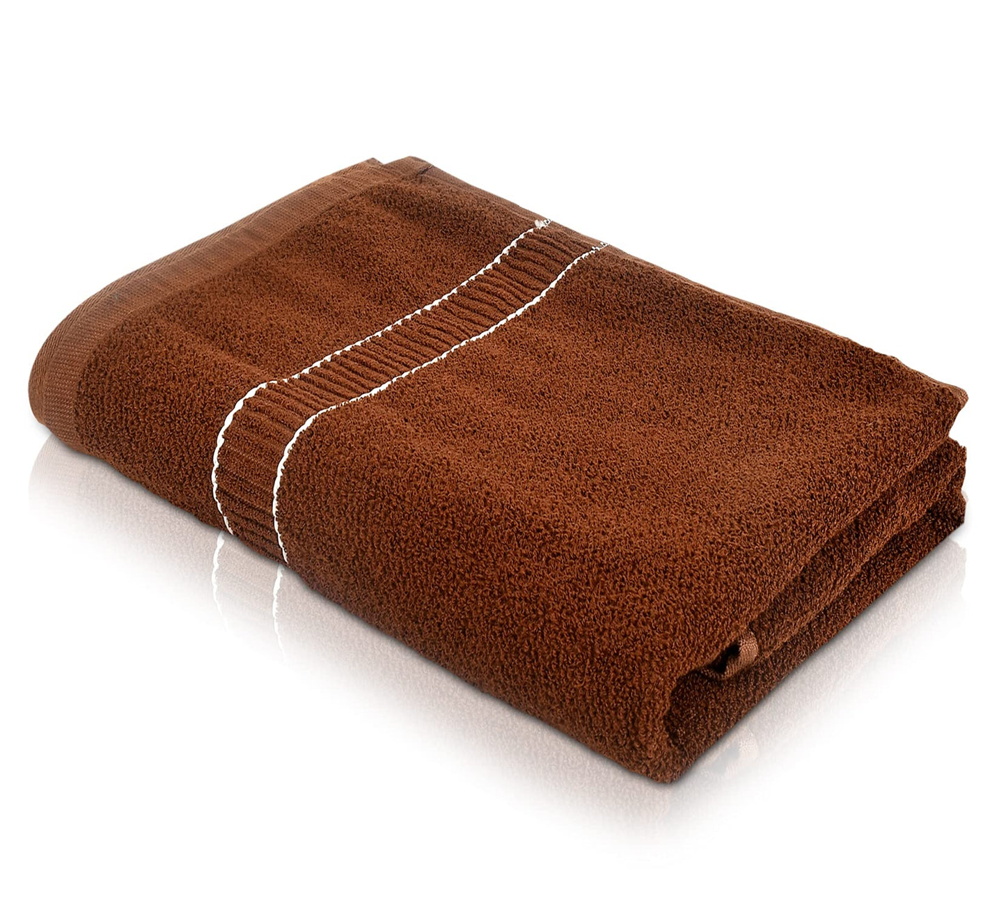 Soft Cotton Bath Towel - Luxurious, Durable, Lightweight | 30"x60" | Dark Brown | Machine Washable