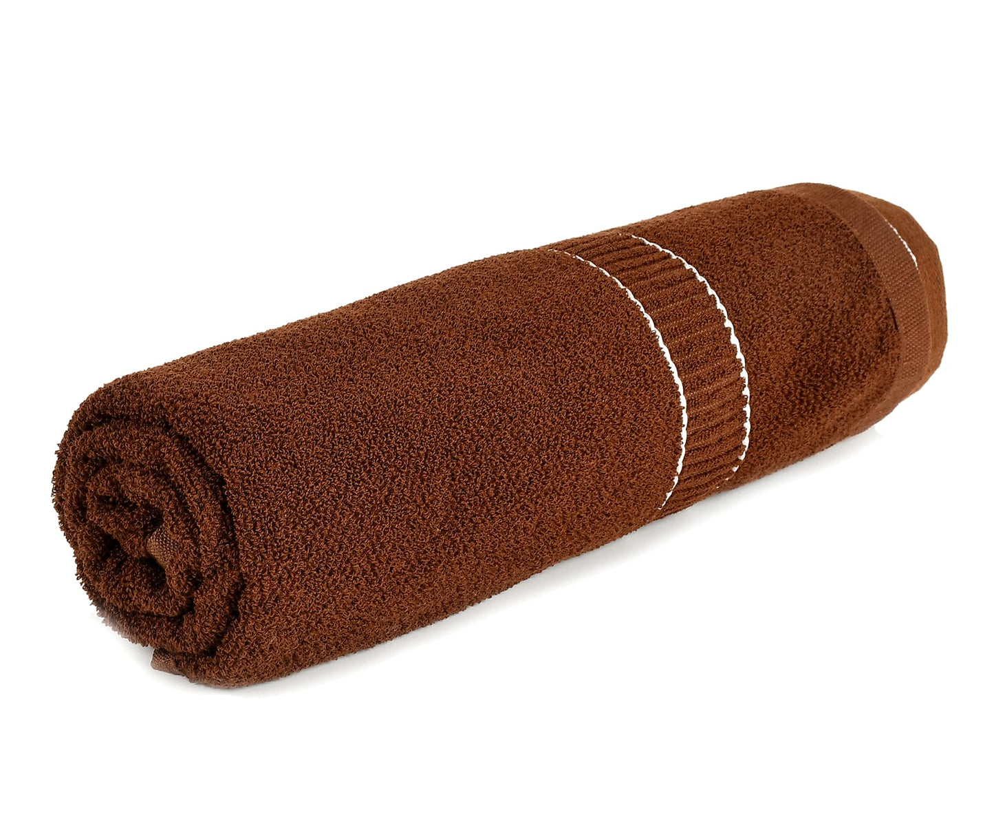 Soft Cotton Bath Towel - Luxurious, Durable, Lightweight | 30"x60" | Dark Brown | Machine Washable
