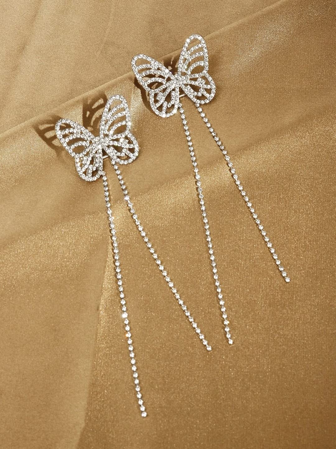 Yellow Chimes Silver Dangler Earrings - Gift for anniversaries