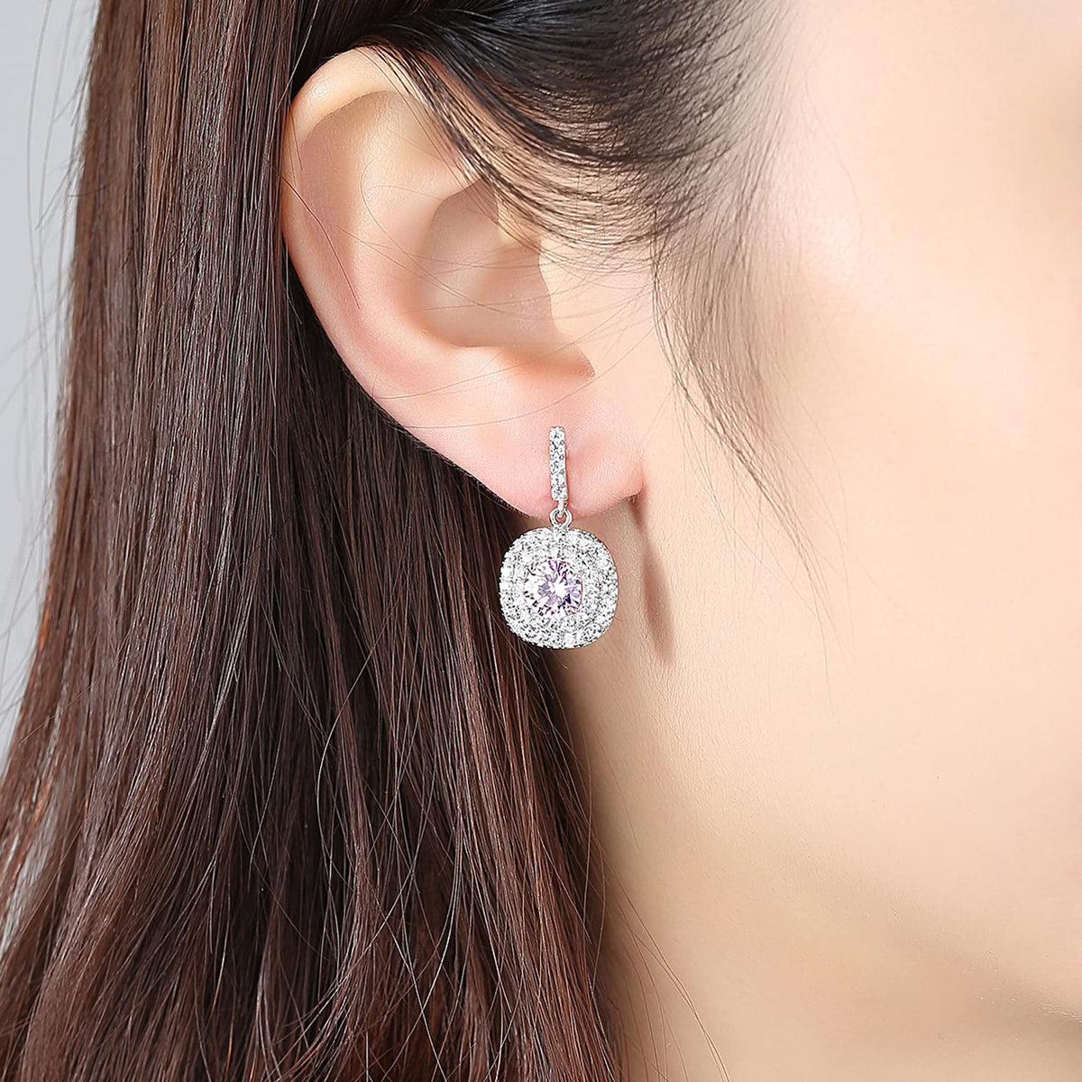 Yellow Chimes White Crystal Drop Earrings - Casual Outings