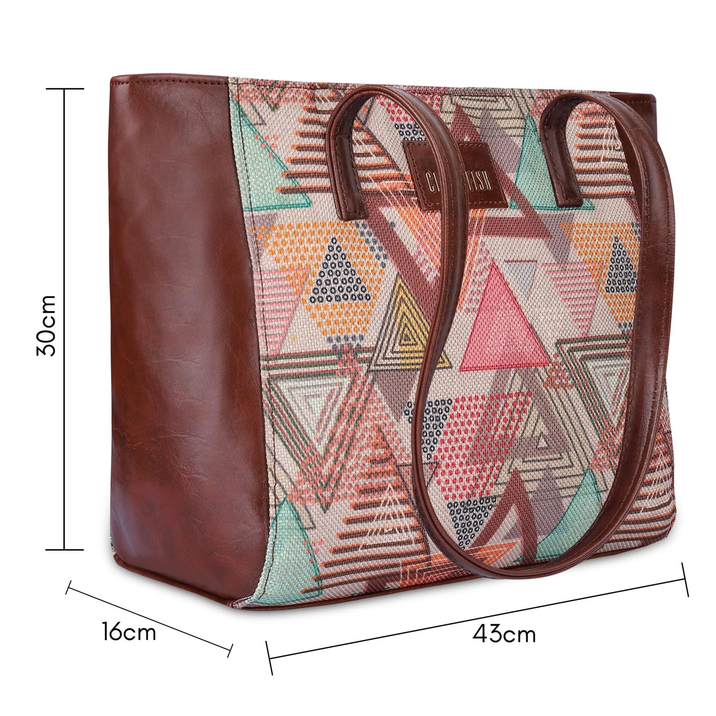 Clownfish Stylish Fabric Handbag - Durable Daily Carry