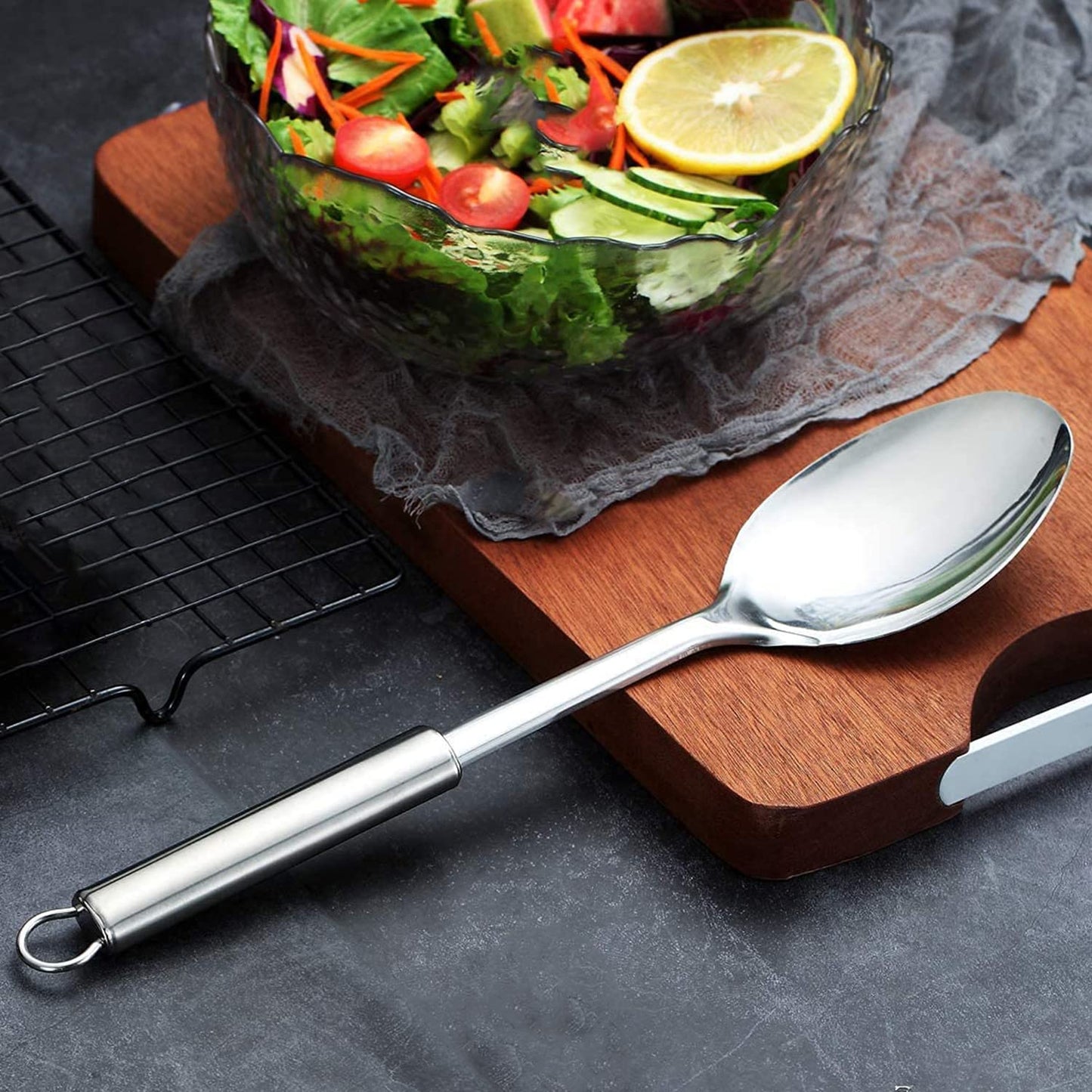 Kuber Industries Heart Home Serving Spoon - Kitchen essential