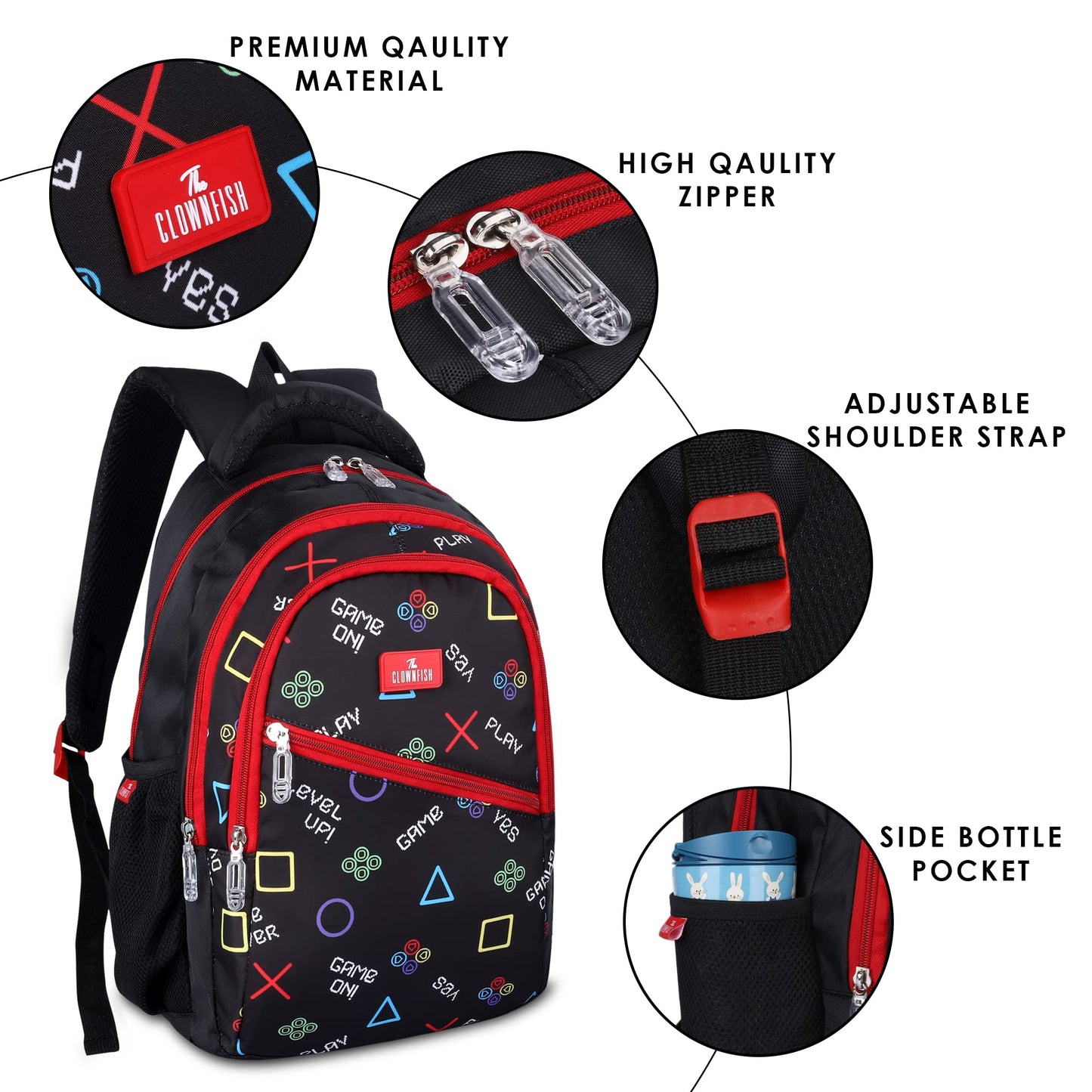 Clownfish Brainbox backpack - School carrying essentials