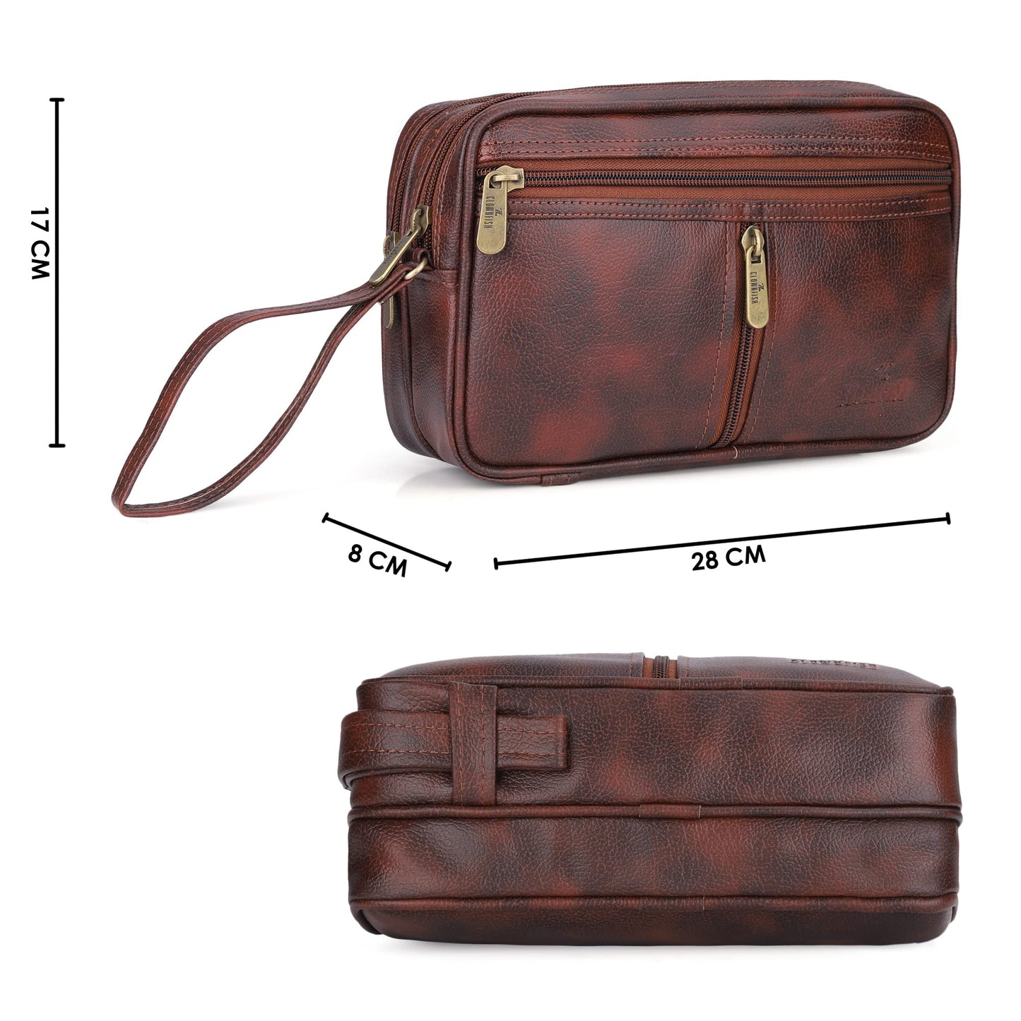 Clownfish tan pouch - Handheld organizer for personal items