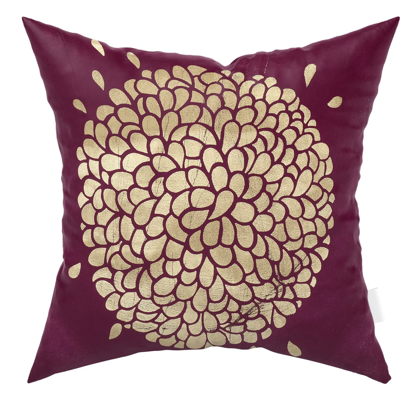 Kuber Industries Rangoli Print Soft Decorative Square Cushion Cover, Cushion Case for Sofa Couch Bed 16x16 Inch- Pack of 4 (Purple)