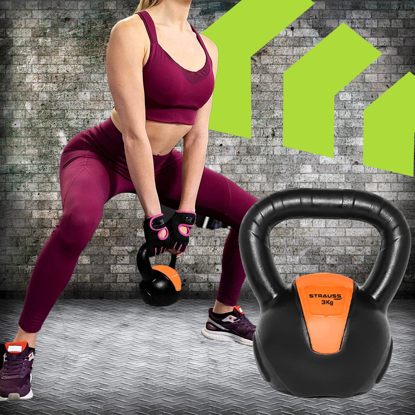 Strauss PVC Kettlebell - Perfect for muscle group workouts