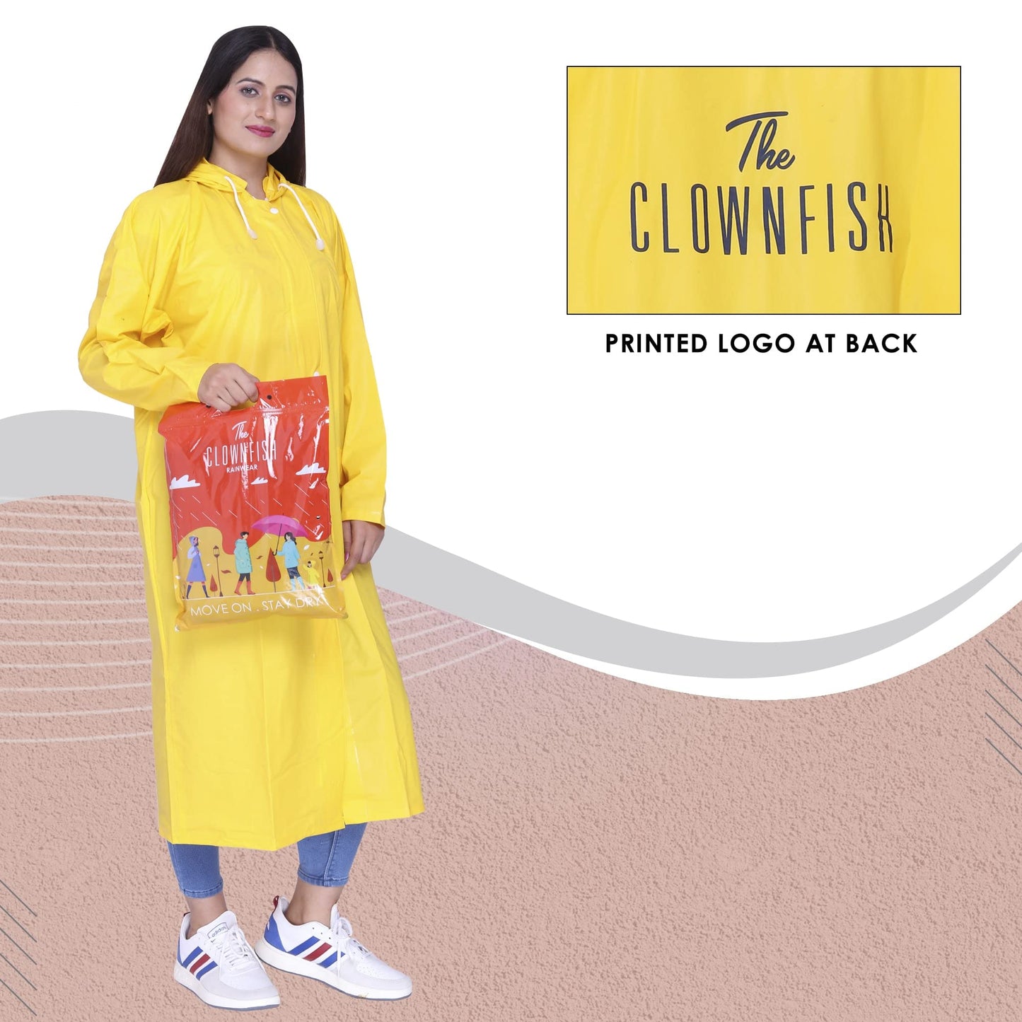 Clownfish raincoat - Reversible design for versatile wear