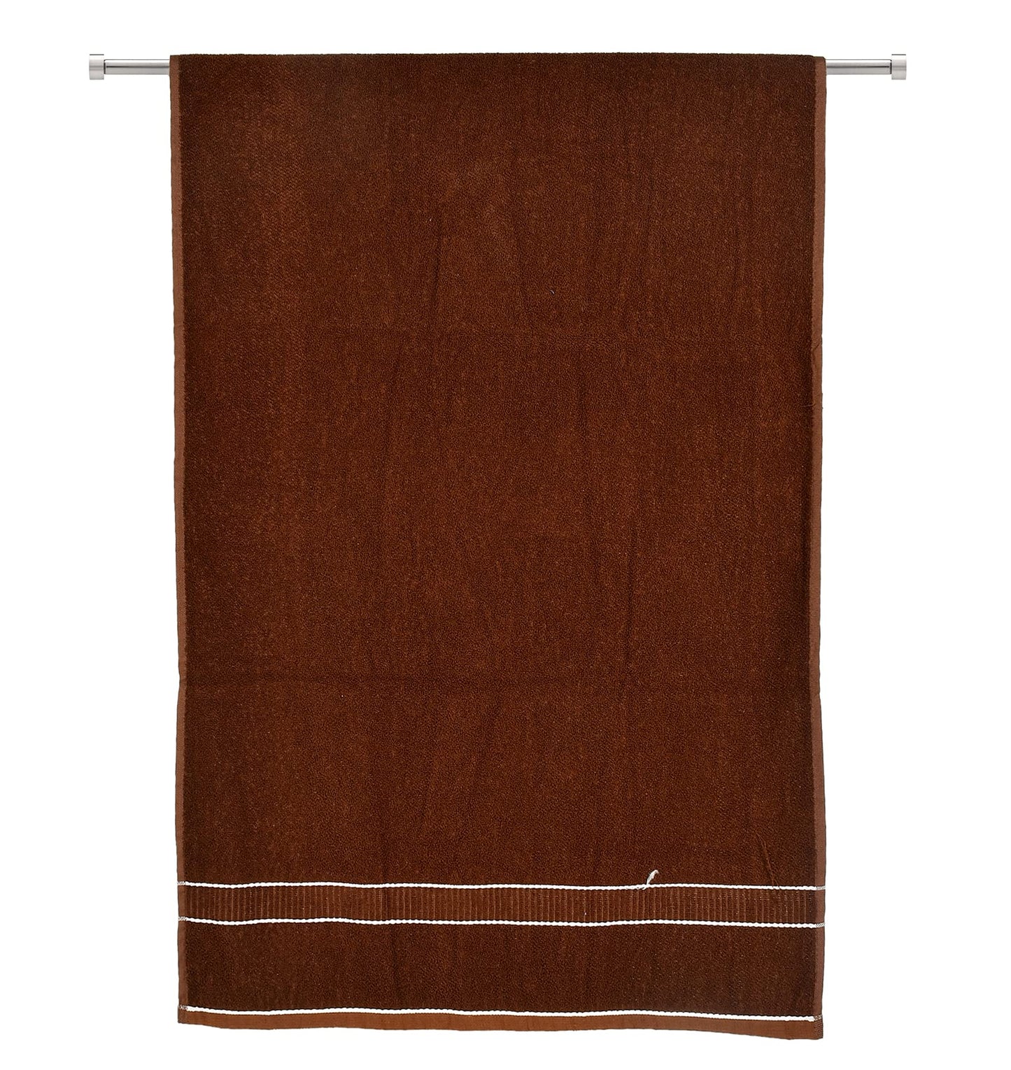 Soft Cotton Bath Towel - Luxurious, Durable, Lightweight | 30"x60" | Dark Brown | Machine Washable