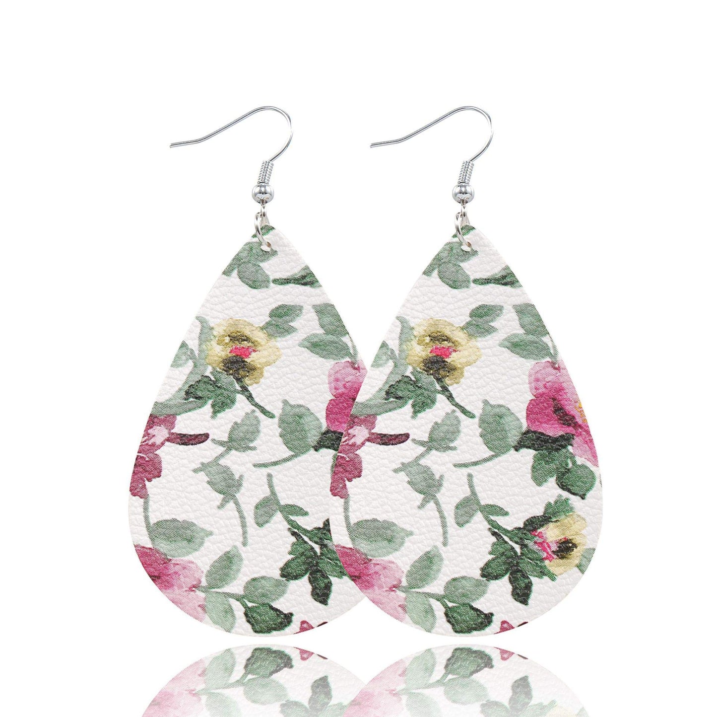 Yellow Chimes PU leather earrings - Elegant accessory for birthdays