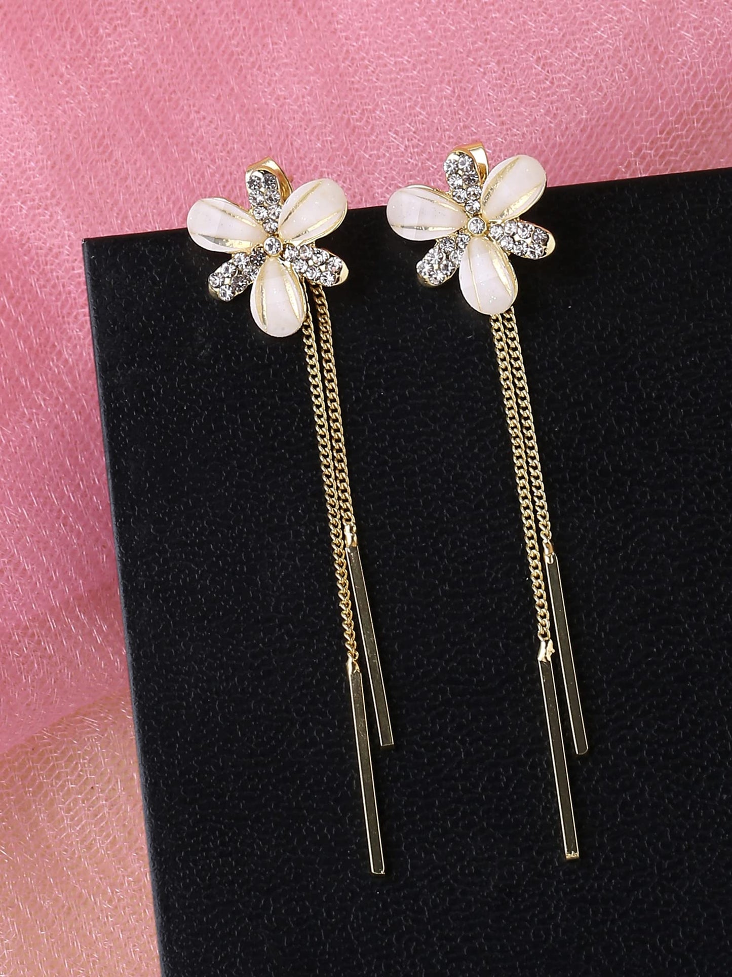 unwind floral design earrings - for anniversary