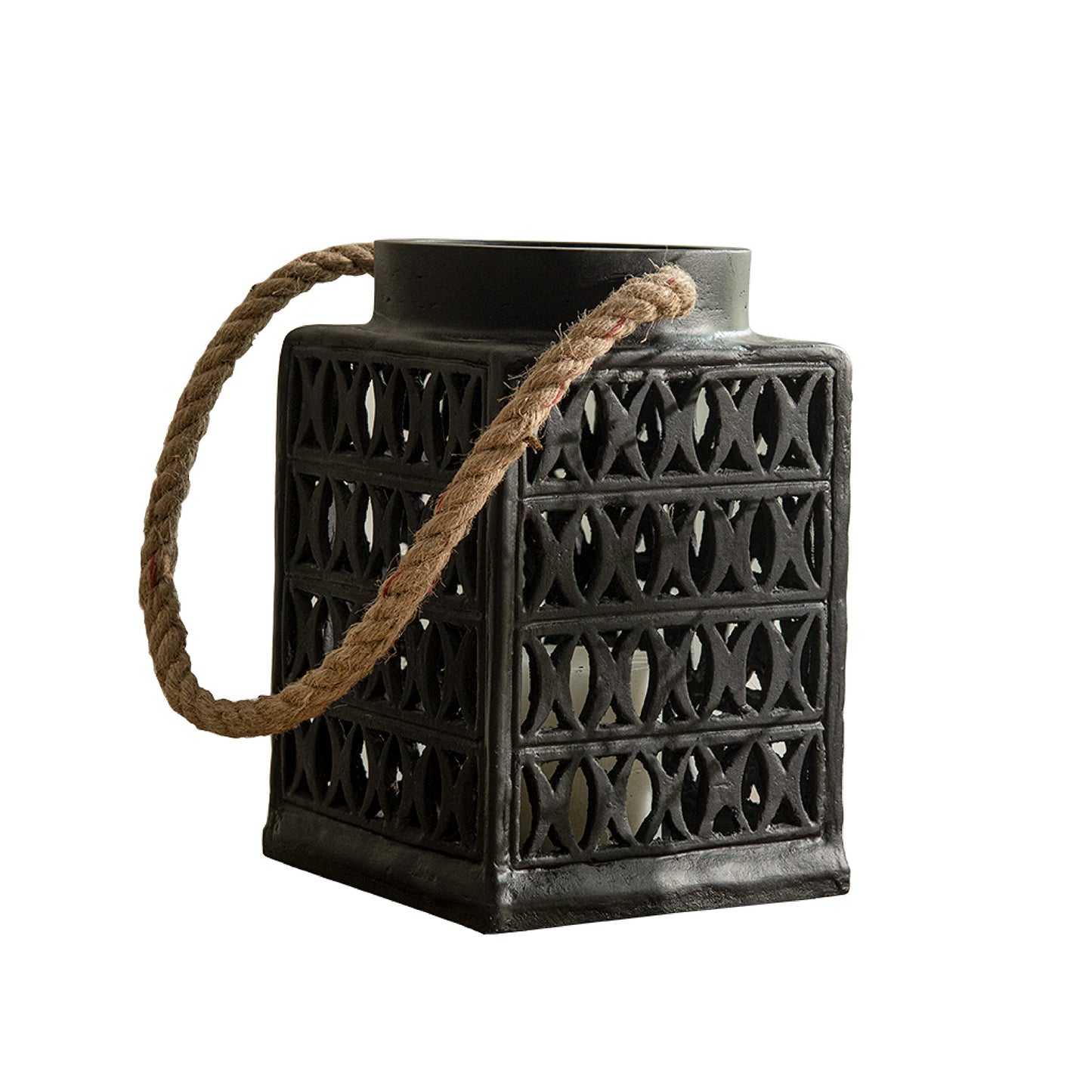 Ellementry Jharokha Ecomix Black Lantern | Candle Tealight Holder for Balcony and Garden | Hanging Lanterns for Home Decoration | Aesthetic Lalten Lamp for Vintage Christmas Decor and Corporate Gifts