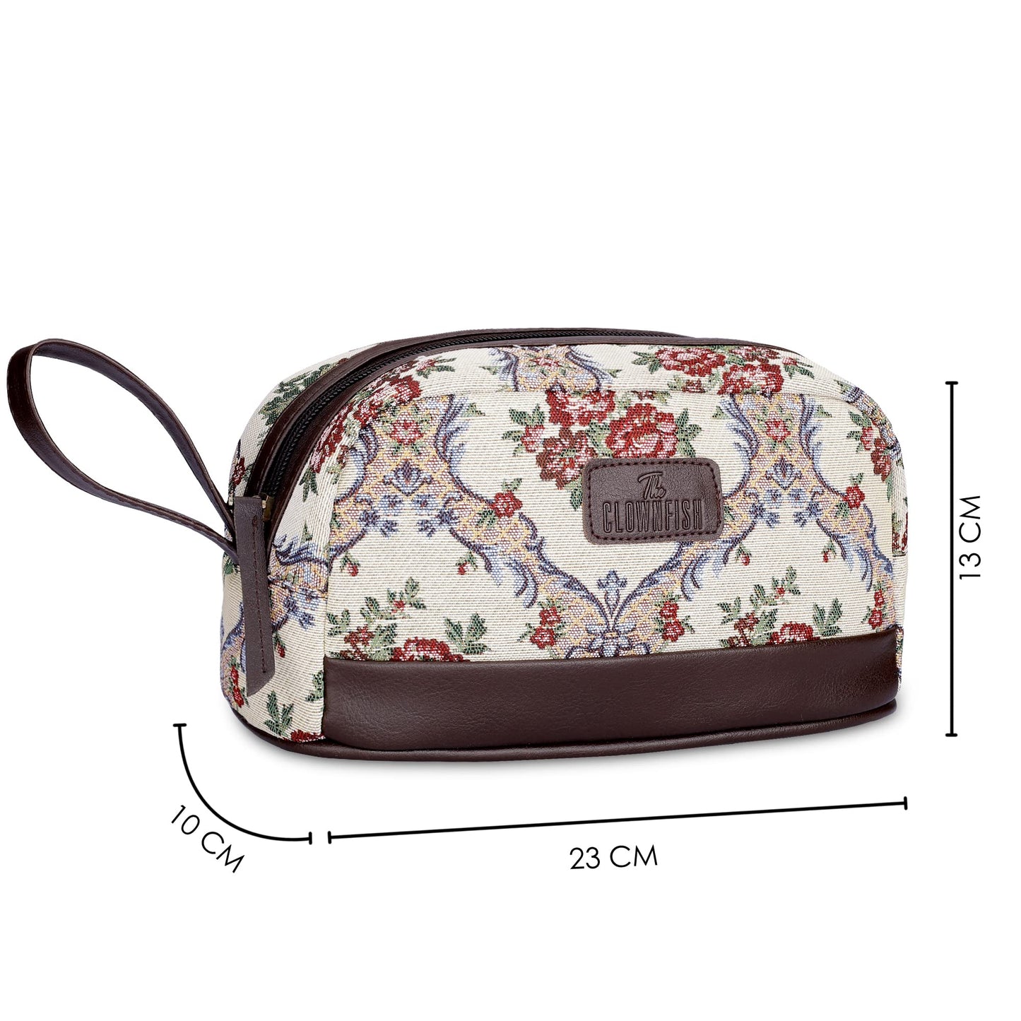 Travel Toiletry Bag - Floral Design | Perfect for Makeup & Cosmetics | Jolly Magenta | For Women