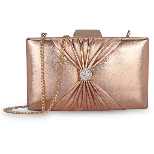 Clownfish Ritzy Peach Clutch - Versatile handbag