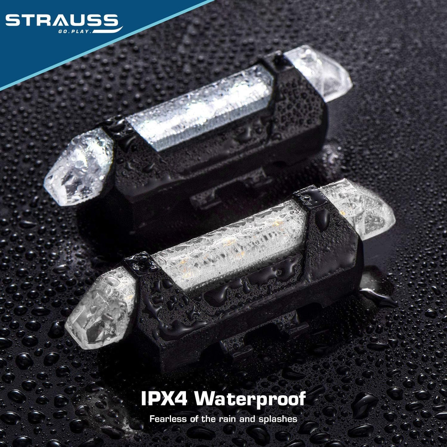 Strauss Bicycle USB Rechargeable Head Light - Night Cycling