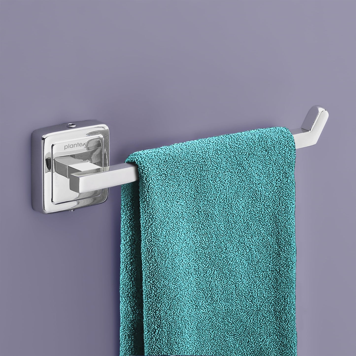 Stainless Steel Towel Hanger - Wall-Mounted, Round Design | Chrome Finish | Perfect for Bathroom & Kitchen