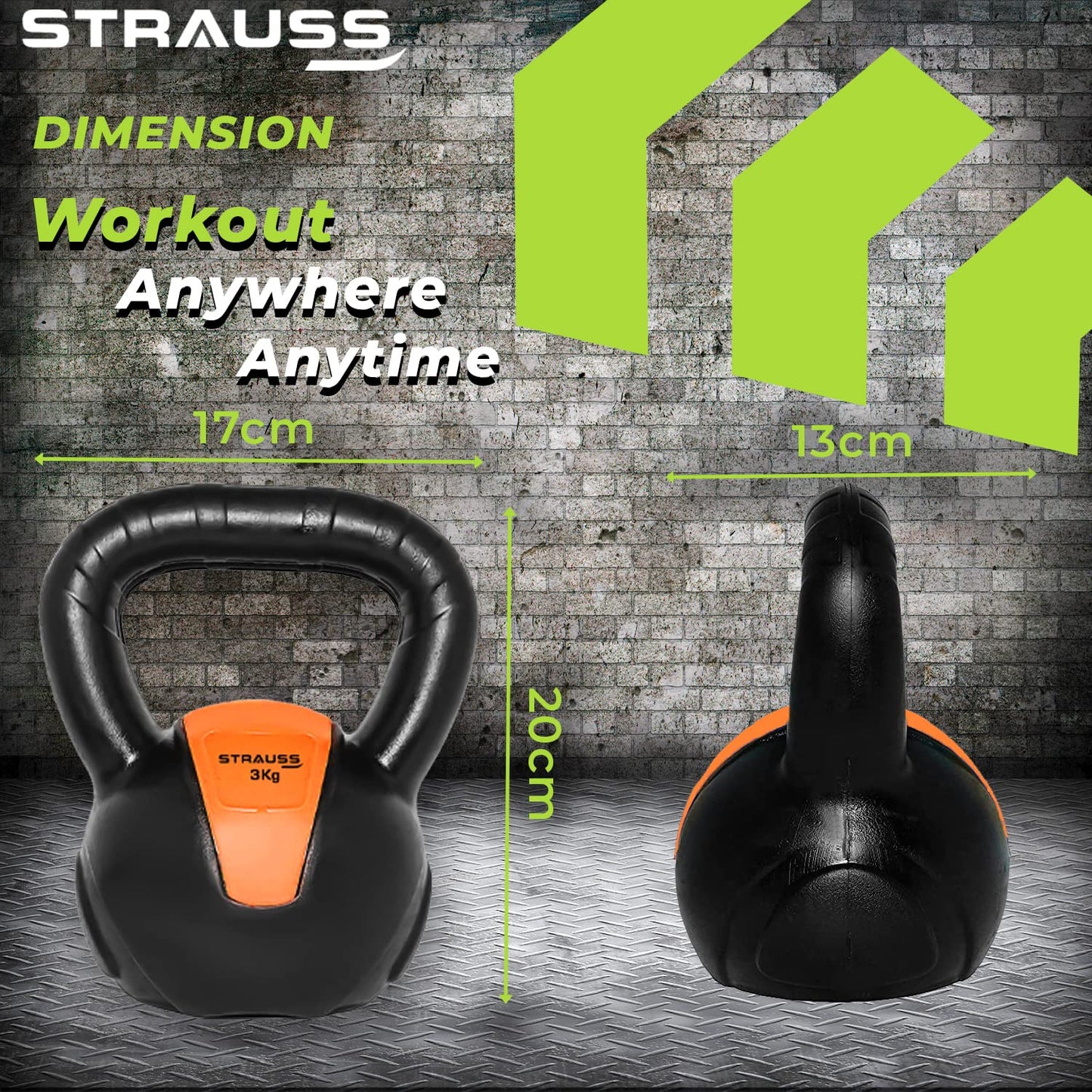 Strauss PVC Kettlebell - Effective for outdoor workouts